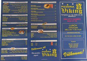 pizzeria viking bromölla meny