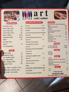 art sushi meny